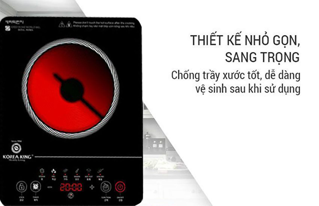 Bếp hồng ngoại Korea King KIRC-80DM với thiết kế sang trọng