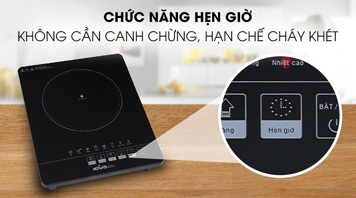 Chức năng hẹn giờ của Bếp hồng ngoại Kiwa KE-1151AB