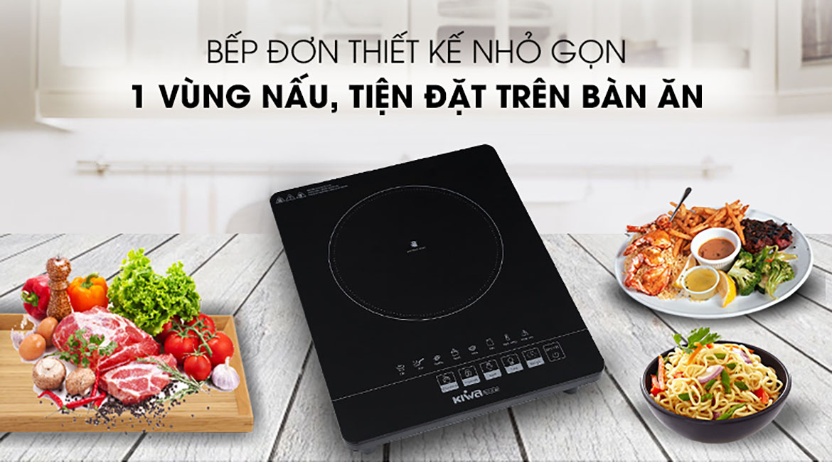 Thiết kế nhỏ gọn của bếp hồng ngoại Kiwa KE-1151AB