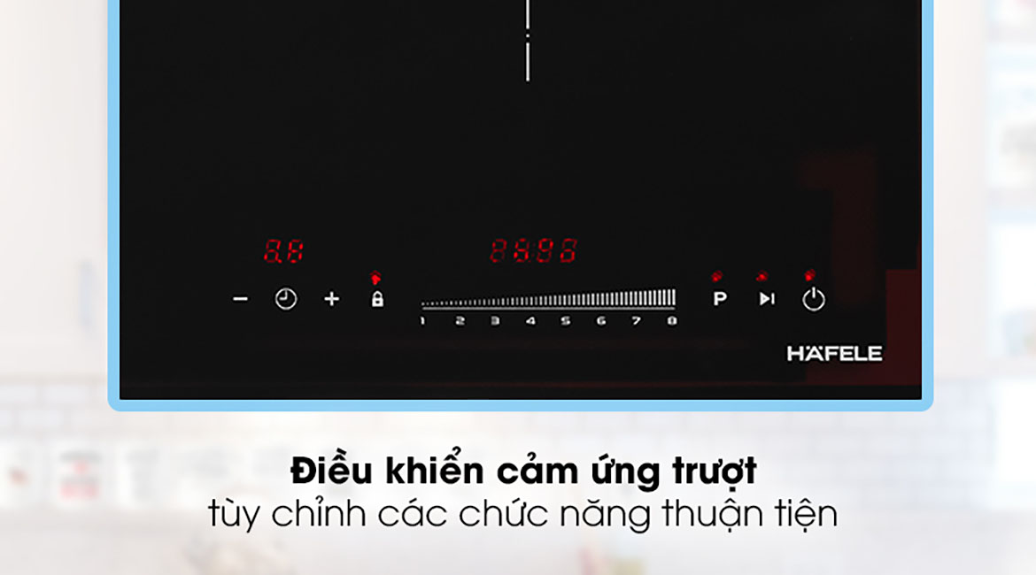 Bếp từ đôi Hafele HC-I2732A - Tích hợp bảng điều khiển cảm ứng trượt độc lập cho từng vùng nấu