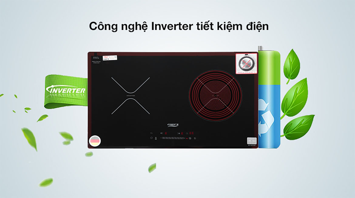 Inverter - Bếp từ hồng ngoại Chef's EH-MIX366