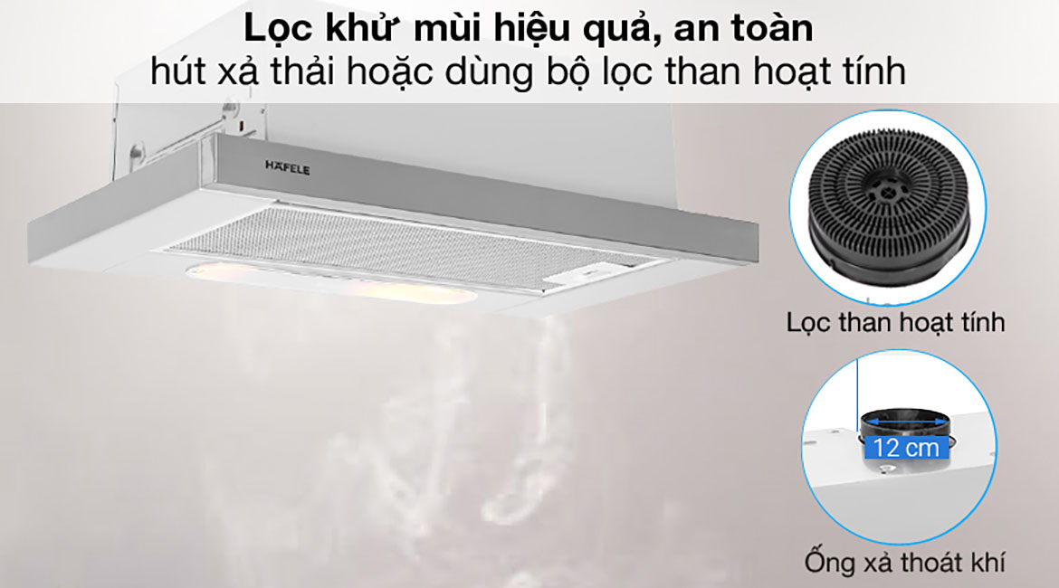 Linh hoạt - Máy hút mùi âm tủ Hafele HH-TI60D (539.81.083)