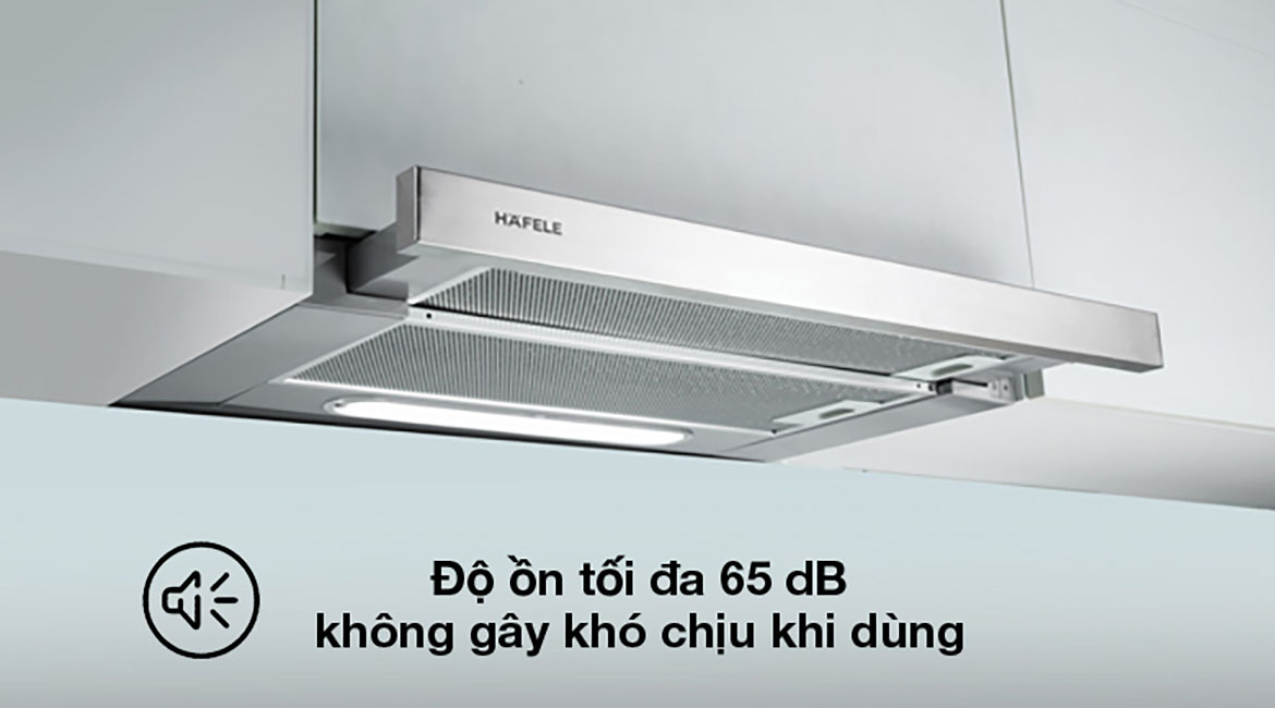 Độ ồn vừa phải - Máy hút mùi âm tủ Hafele HH-TI60D (539.81.083)