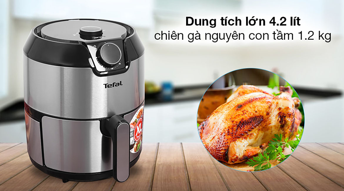 Nồi chiên không dầu Tefal EY201D15 4.2 lít - Dung tích 4.2 lít