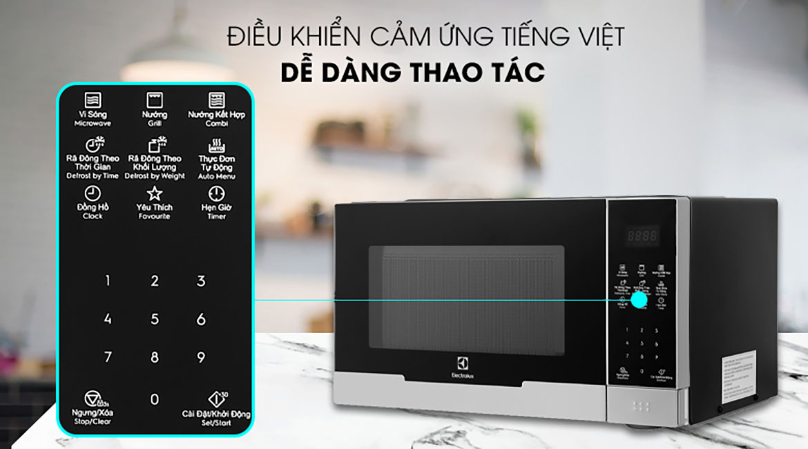 Bảng điều khiển Lò vi sóng Electrolux EMG23DI9EBP 23 lít