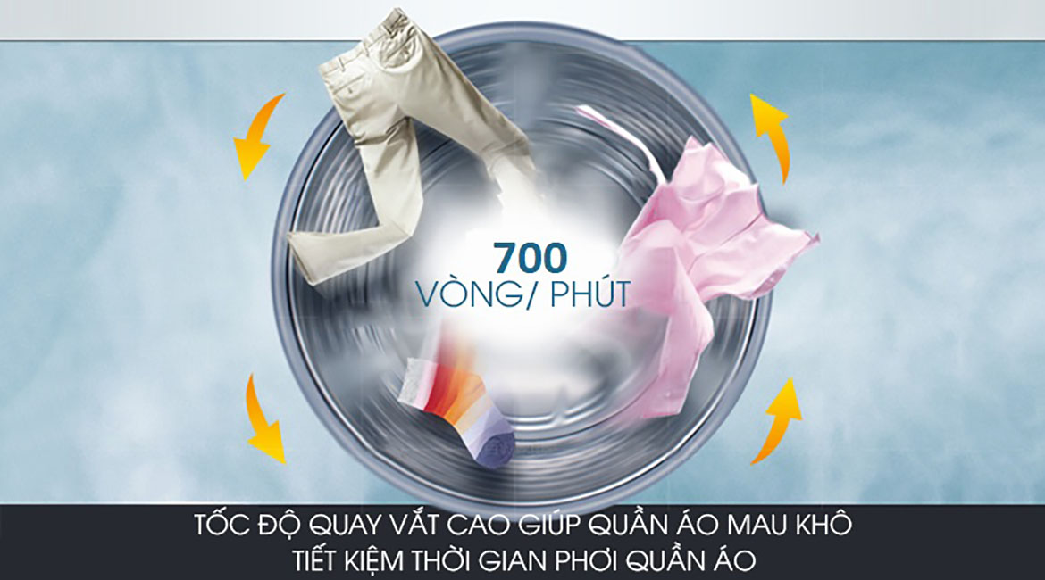 Máy giặt Aqua 9 Kg AQW-S90CT H2 - Vắt cực khô