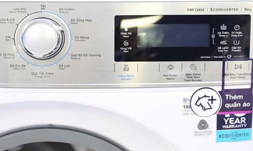 máy giặt Electrolux 9kg EWF12933 cảm ứng