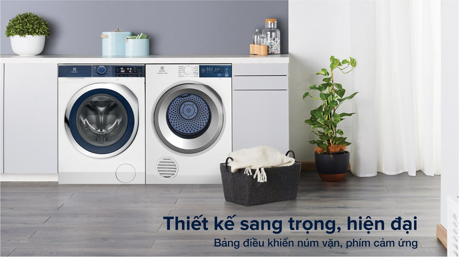 Máy sấy thông hơi Electrolux 8.5 kg EDS854J3WB - Thiết kế hiện đại