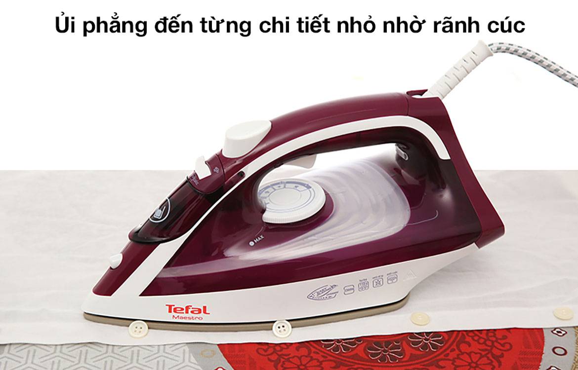 Rãnh cúc Bàn ủi hơi nước Tefal FV1844E0