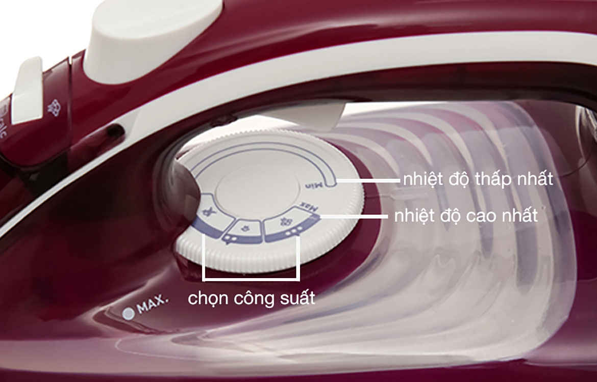 Điều chỉnh Bàn ủi hơi nước Tefal FV1844E0