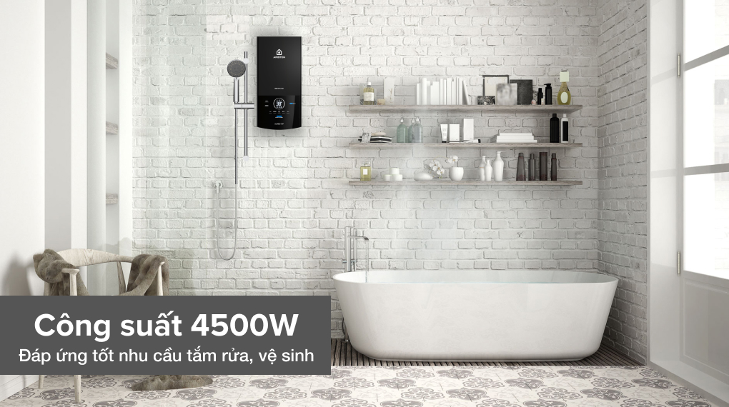 Máy nước nóng trực tiếp Ariston 4500W AURES TOP 4.5P - Công suất 4500W mạnh mẽ Máy nước nóng trực tiếp Ariston 4500W AURES TOP 4.5P - Công suất 4500W mạnh mẽ