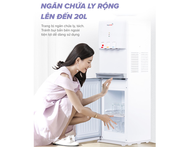 Trang bị ngăn chứa ly sạch sẽ