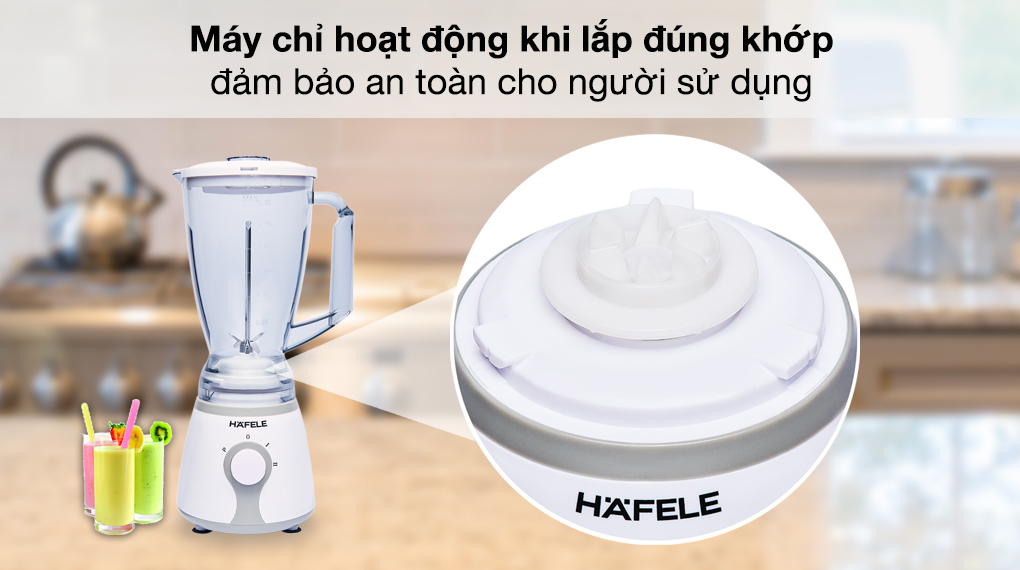 Máy xay sinh tố Hafele HSB-0331FW - khóa an toàn