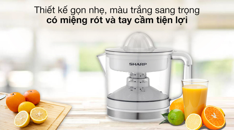 Máy vắt cam Sharp EJ-J407-WH - Thiết kế