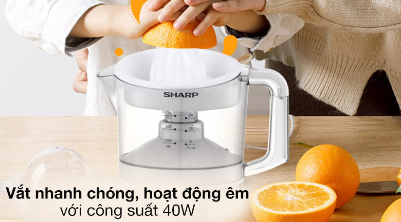 Máy vắt cam Sharp EJ-J407-WH - Công suất