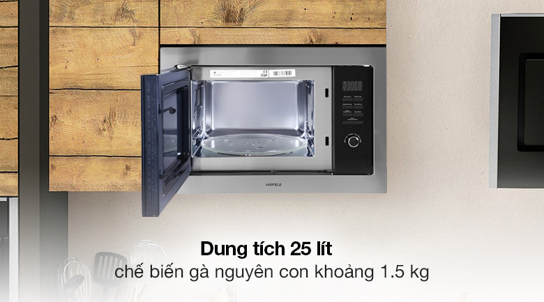 Dung tích 25 lít khá rộng rãi