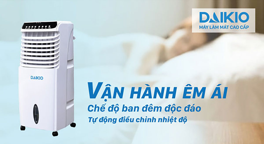 máy làm mát không khí vận hành êm ái có chế độ riêng khi ngủ