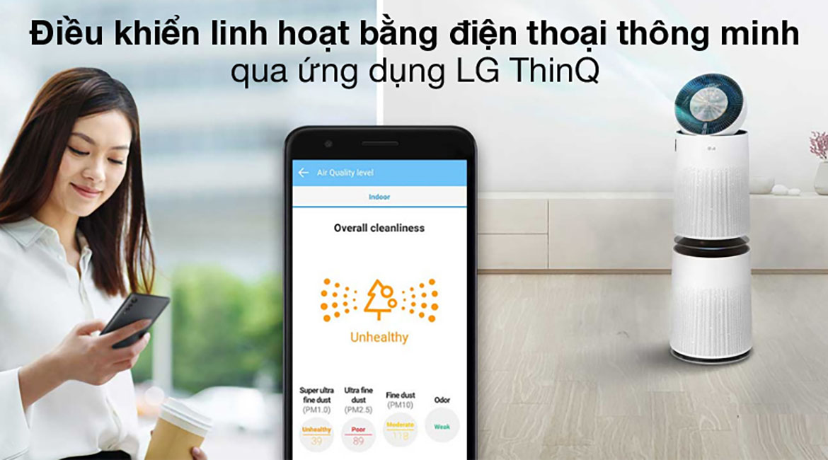 LG ThinQ - LG PuriCare AS10GDWH0.ABAE
