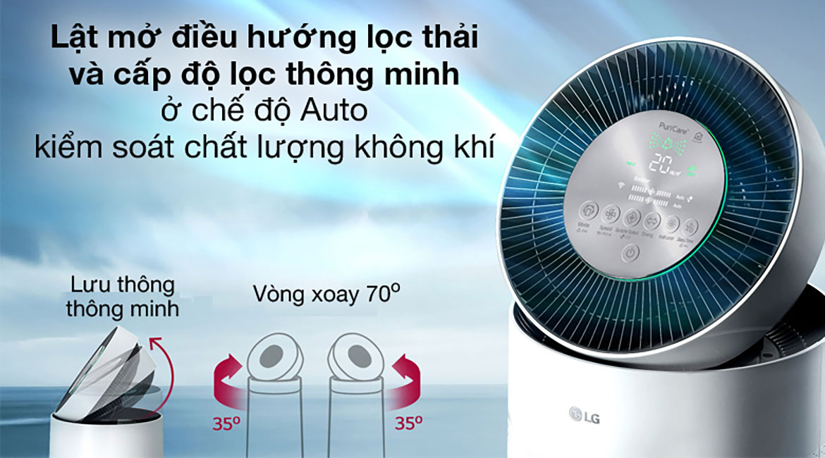 Auto - Máy lọc không khí LG PuriCare AS65GDWH0.ABAE