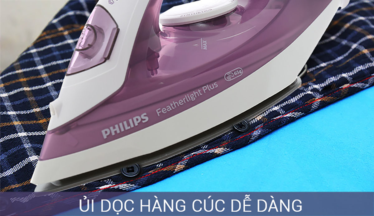 Bàn ủi hơi nước Philips GC1426/37 Tím