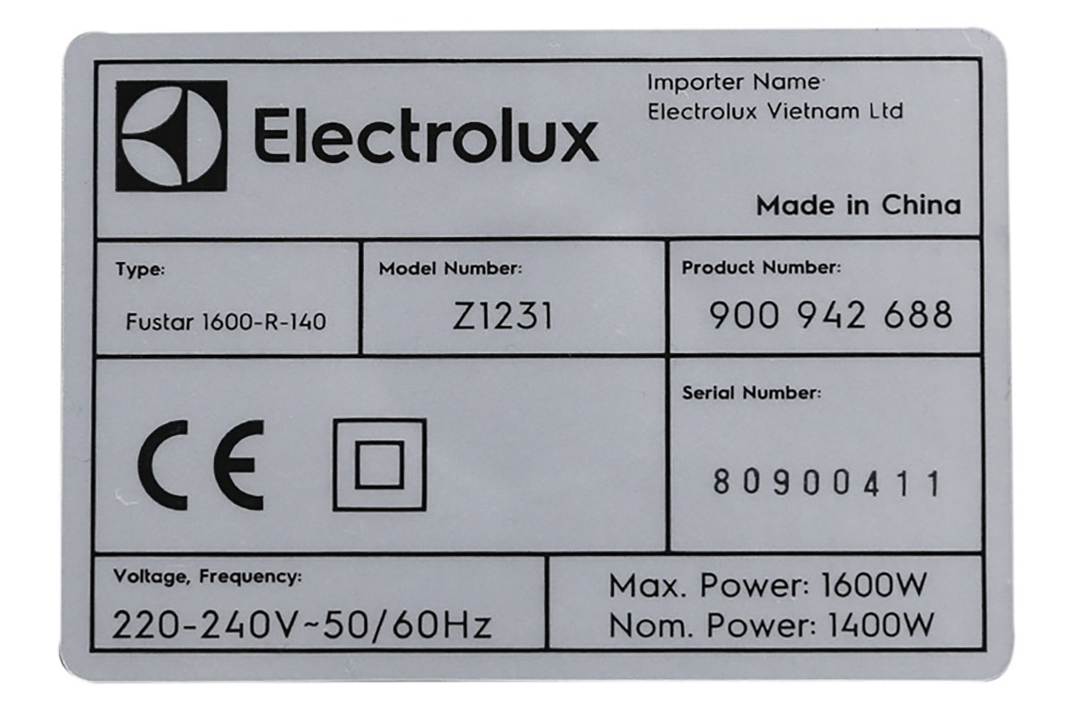 Máy hút bụi Electrolux Z1231-2