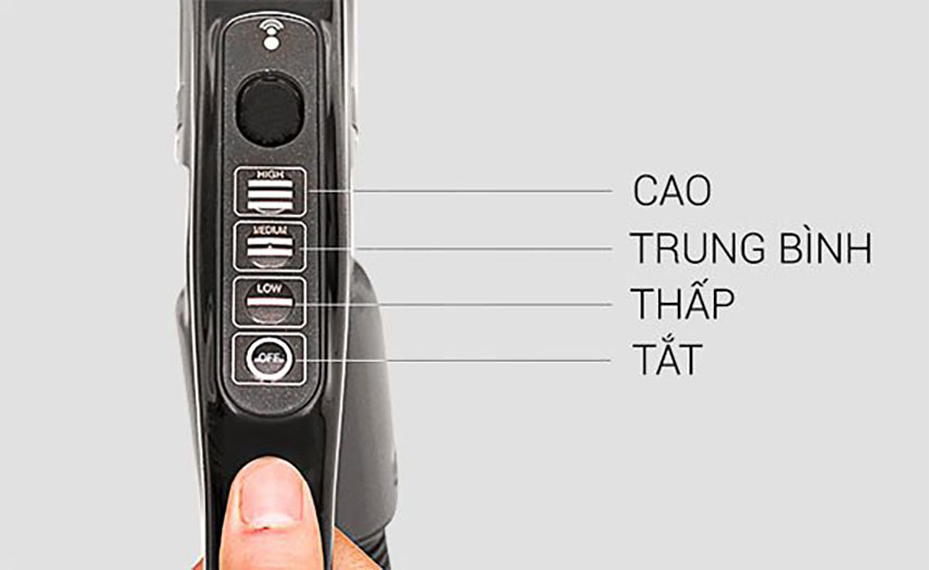 Máy hút bụi Hitachi CV-SU23V thao tác dễ dàng