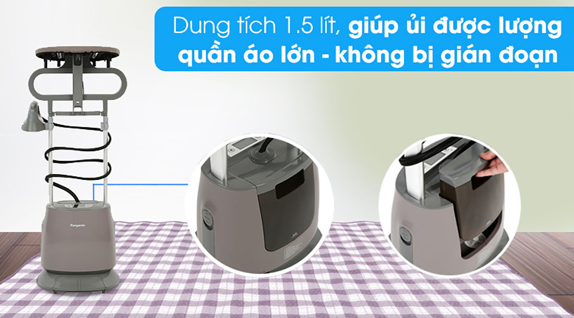 Dung tích - Bàn ủi hơi nước đứng Kangaroo KG-75B11