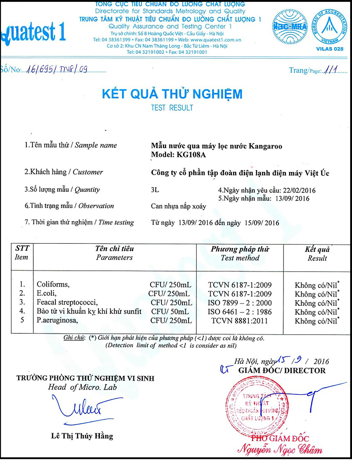 Máy lọc nước Kangaroo VTU KG108A