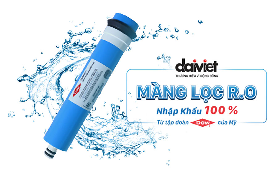 Màng lọc RO DOW của máy lọc ro được nhập khẩu 100% từ Mỹ