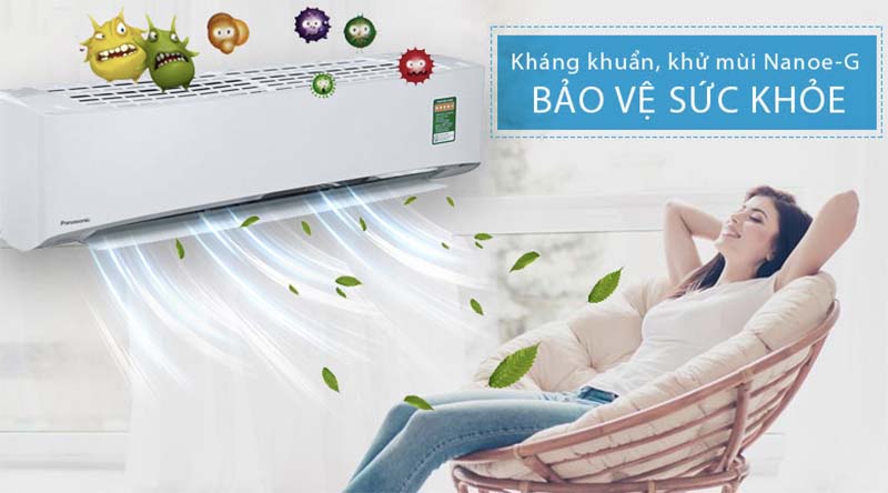 Lọc sạch mọi vi khuẩn, mùi hôi nấm mốc với công nghệ Nanoe-G tiên tiến