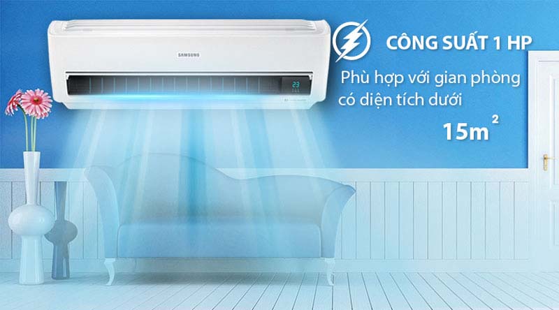 Thiết kế tam diện, kiểu dáng hiện đại - Máy lạnh Samsung Inverter 1 HP AR10NVFXAWKNSV