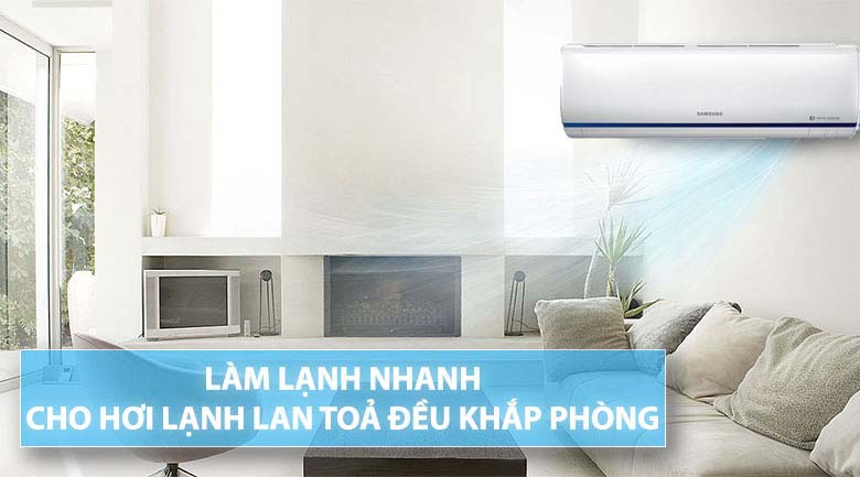 Làm lạnh nhanh - Máy lạnh Samsung Inverter 2 HP AR18RYFTAURNSV