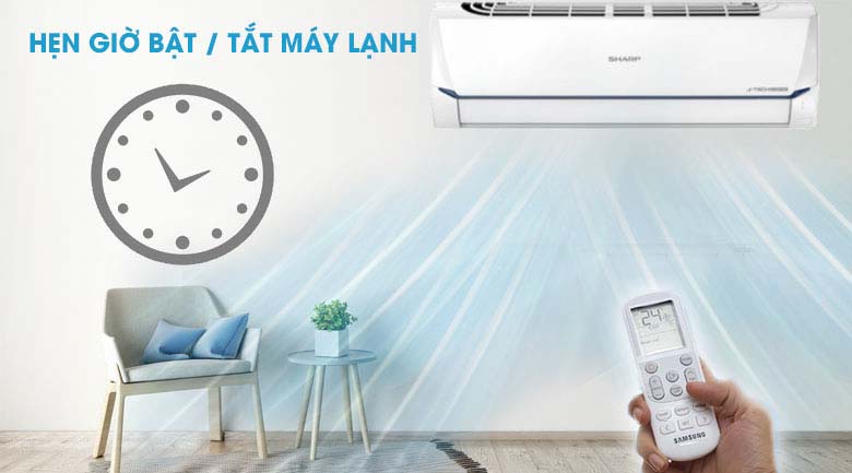 hẹn giờ bật tắt máy lạnh-Máy lạnh Sharp AH-X9XEW