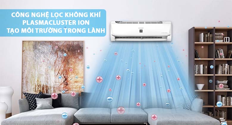 Plasmacluster ion - Máy lạnh Sharp Inverter 1 HP AH-XP10WMW