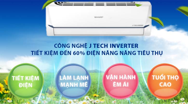 J-Tech Inverter-Máy lạnh Sharp AH-X9XEW