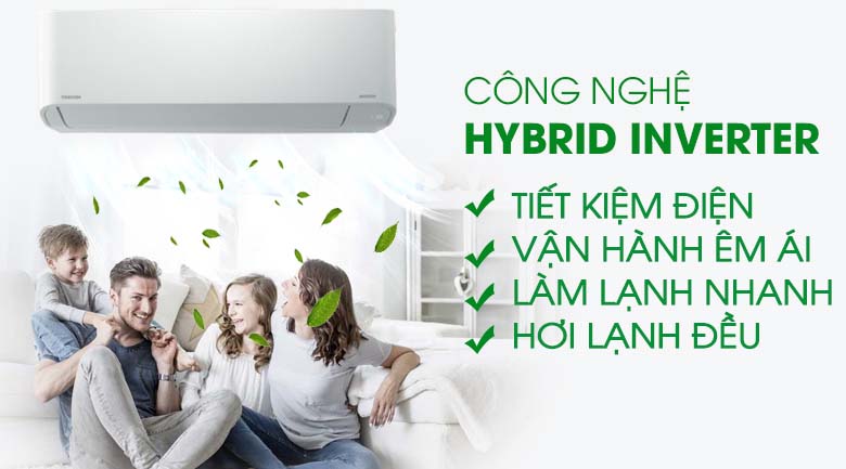 Máy lạnh Toshiba Inverter 1 HP RAS-H10X2KCVG-V