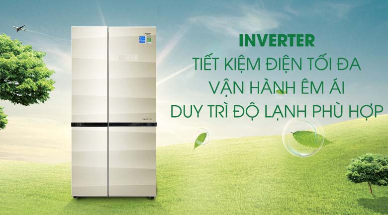 Inverter - Tủ lạnh Aqua 565 lít AQR-IG585AS SG