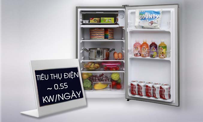 Tủ lạnh Electrolux 92 lít EUM0900SA tiêu thụ 0.55KW/ngày