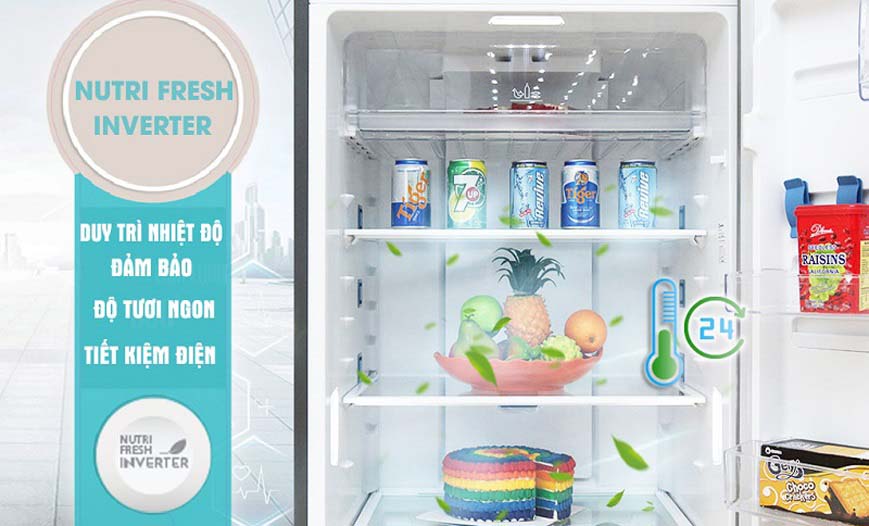 Tiết kiệm chi phí điện đáng kể cho cả gia đình với công nghệ NutriFresh Inverter hiện đại