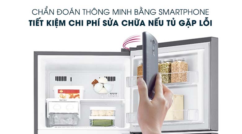 Chẩn đoán thông minh - Smart Diagnosis - Tủ lạnh LG Inverter 255 lít GN-M255PS