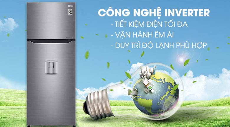 Công nghệ Inverter - Tủ lạnh LG Inverter 315 lít GN-D315S