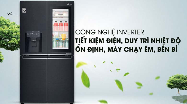 Tiết kiệm điện với Công nghệ Linear Inverter - Tủ lạnh LG Inverter InstaView Door-in-Door 601 lít GR-X247MC