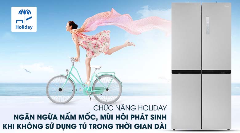 Chức năng Holiday - Tủ lạnh Midea 428 lít MRC-626FWEIS