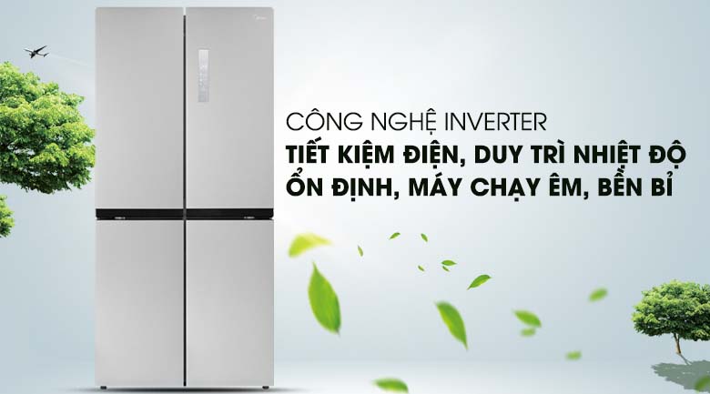 Công nghệ Inverter - Tủ lạnh Midea 428 lít MRC-626FWEIS