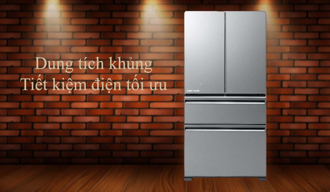 Tủ lạnh Mitsubishi Electric MR-LX68EM-GSL-V vẻ ngoài sang trọng