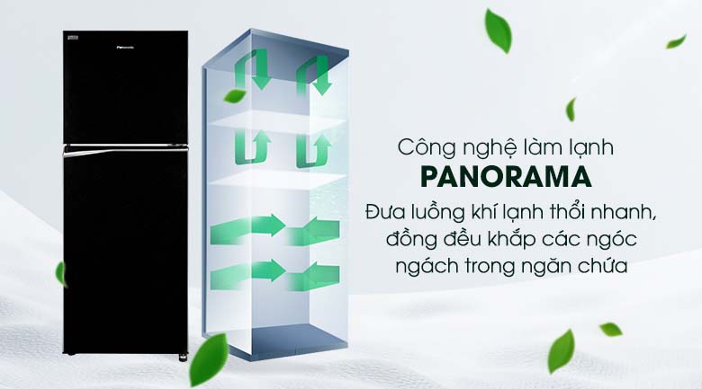 Công nghệ Panorama - Tủ lạnh Panasonic Inverter 268 lít NR-BL300PKVN