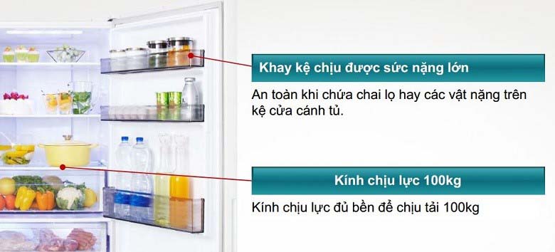 Khay kệ bằng kính chịu lực có độ bền cao