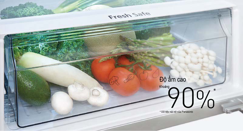 Ngăn rau quả giữ ẩm Fresh Safe lưu giữ tối đa độ ẩm cho rau củ