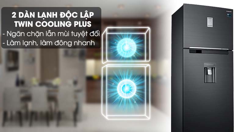 Tủ lạnh 2 dàn lạnh độc lập bảo quản thực phẩm tốt hơn - Tủ lạnh Samsung Inverter 451 lít RT46K6885BS/SV