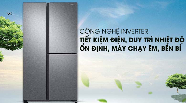 Công nghệ Inverter- Tủ lạnh Samsung Inverter 634 lít RS63R5571SL/SV